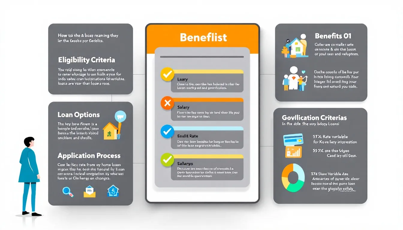 A checklist of eligibility criteria for home loans.
