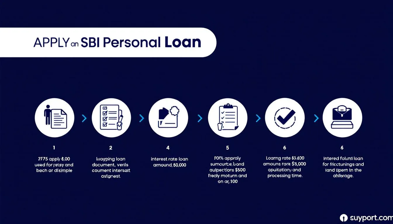 Step-by-step guide on how to apply for an SBI personal loan.