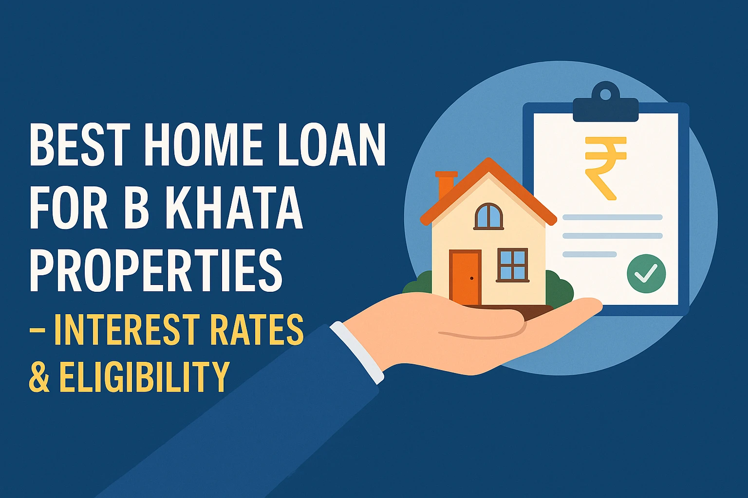 Best Home Loan for B Khata Properties – Interest Rates & Eligibility