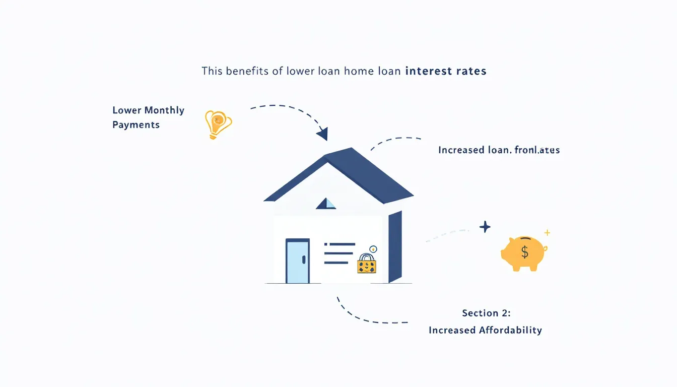 A visual guide to the benefits of lower home loan interest rates.