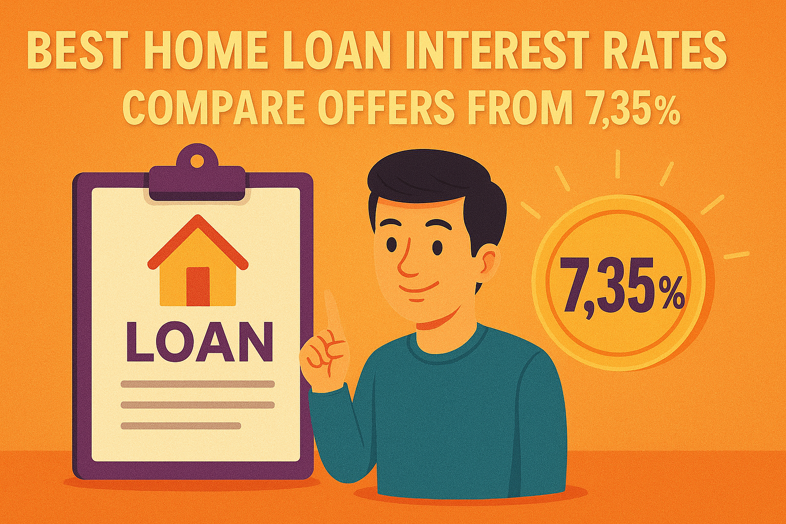 Best Home Loan Interest Rates (2025) – Compare Offers From 7.35%