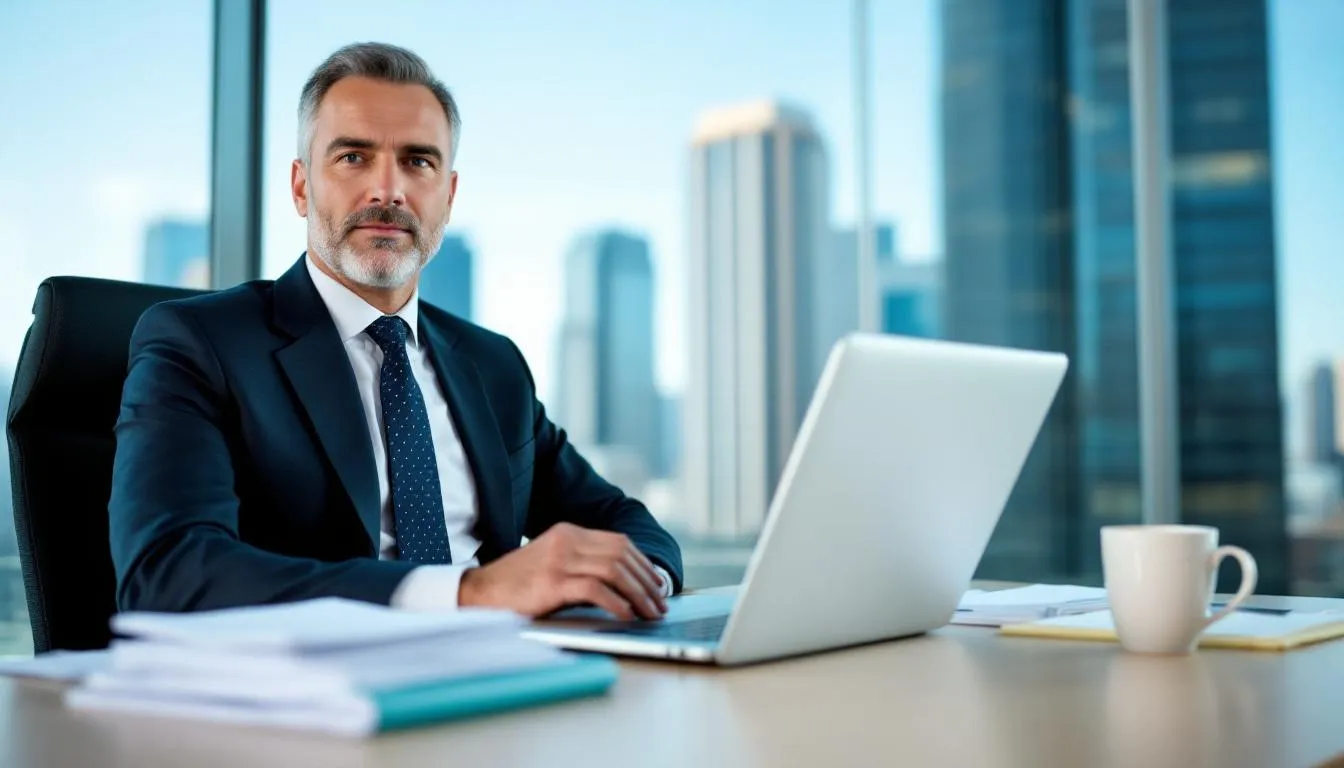 An image depicting a person sitting at a desk, using a laptop to apply for a personal loan online, with documents and a calculator nearby to assess their personal loan eligibility and interest rates. The scene conveys the ease of accessing funds through instant personal loans and the importance of understanding loan repayment options.